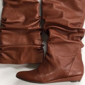 Gianni Bini slouch leather boots size 10.